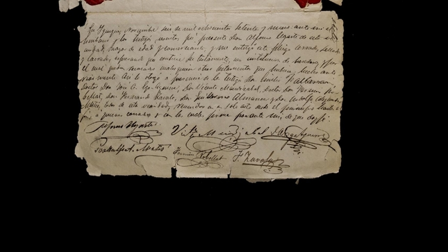 Declaran Patrimonio Cultural a “Expediente protocolizado del testamento cerrado de Alfonso Ugarte y su proceso de apertura (1879-1881)”