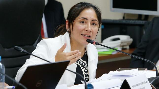 Ministra Kelly Portalatino sustenta nombramiento del personal asistencial y administrativo ante el Congreso