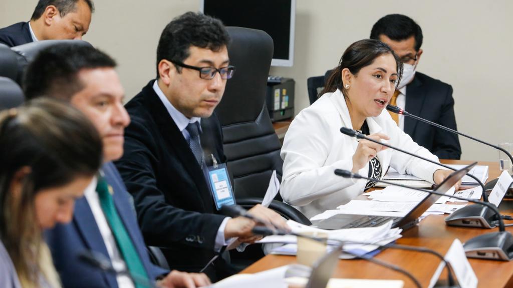 Ministra Kelly Portalatino sustenta nombramiento del personal asistencial y administrativo ante el Congreso