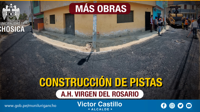 Construcción de pistas en el  A.H Virgen Del Rosario