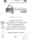 Vista preliminar de documento DIRECTIVA 01-2022 - DEL SUBSISTEMA DE GESTION DEL RENDIMIENTO DE LA GERENCIA SRP.pdf
