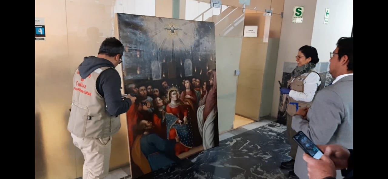 Ministerio de Cultura verificó la repatriación de dos valiosas pinturas de la época virreinal que retornaron desde Estados Unidos