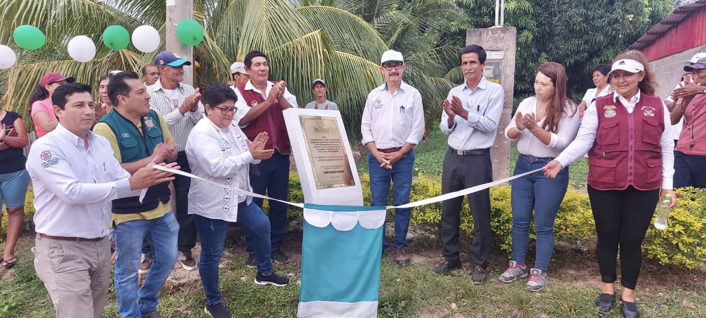 Inauguración del puente sobre la quebrada de Mishquiyacu y el mejoramiento de vías de acceso a la localidad de El Eslabón