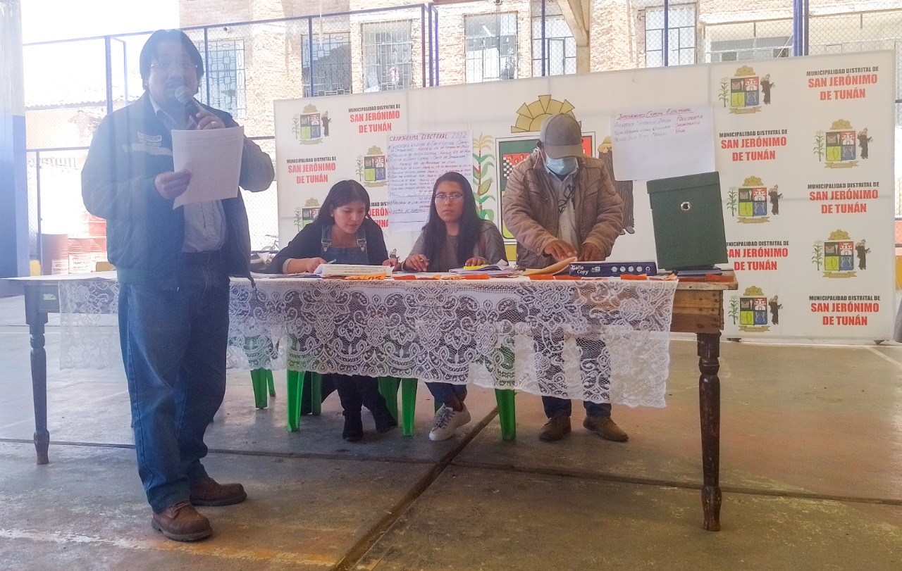  Junta de Usuarios del Sector Hidráulico Menor Mantaro – Clase A 