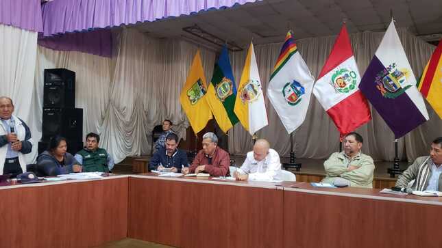 En reunión con el viceministro del Midagri, Gobernador Regional y alpaqueros