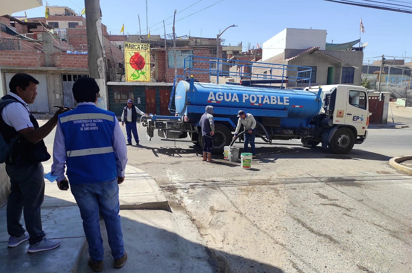 Sunass supervisa abastecimiento de agua potable