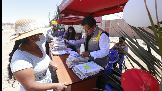 Trámites se saneamiento y titulación siguen avanzando.