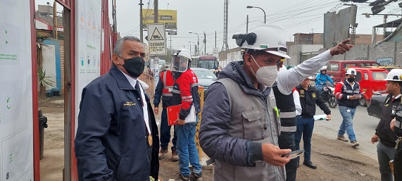 Operativo multisectorial en la obra Centro Comercial Mall Aventura Plaza San Juan de Lurigancho