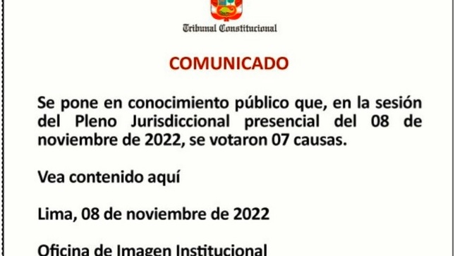 Comunicado