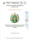 Vista preliminar de documento REGLAMENTO DE ASIGNACIÓN DE CARGA HORARIA (LECTIVA Y NO LECTIVA) DE DOCENTES DE LA UNAMAD, VERSIÓN 2.0