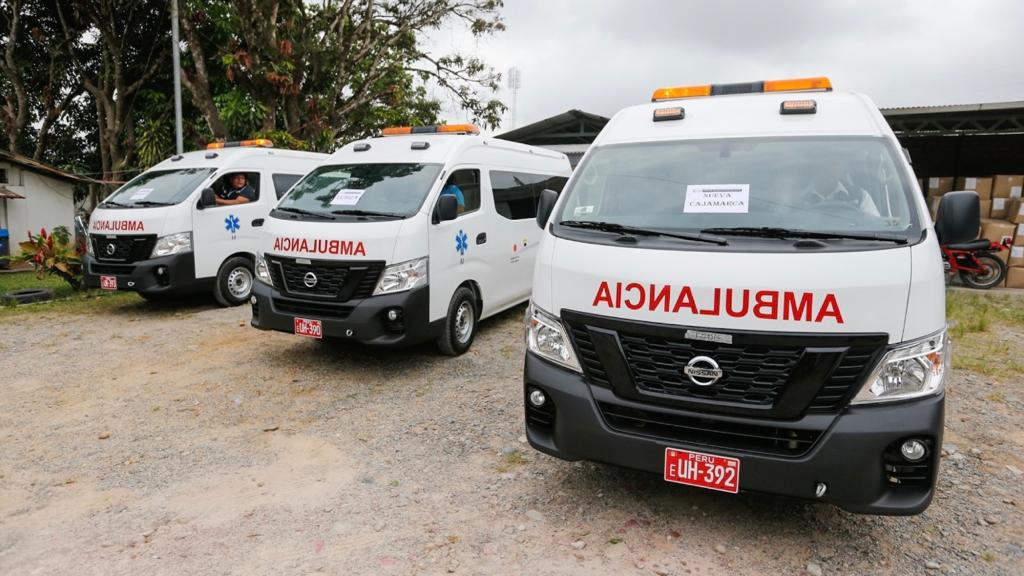 Ministra Portalatino entregó ambulancias a la región San Martín para fortalecer la capacidad de asistencia médica