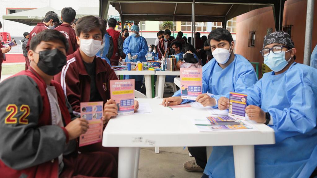 En esta oportunidad, los profesionales de la salud visitaron la I. E. Alfonso Ugarte de San Isidro