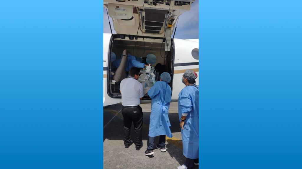 Minsa trasladó de Moyobamba hacia Lima a bebé de 6 días de nacida que necesita atención especializada en cardiología pediátrica