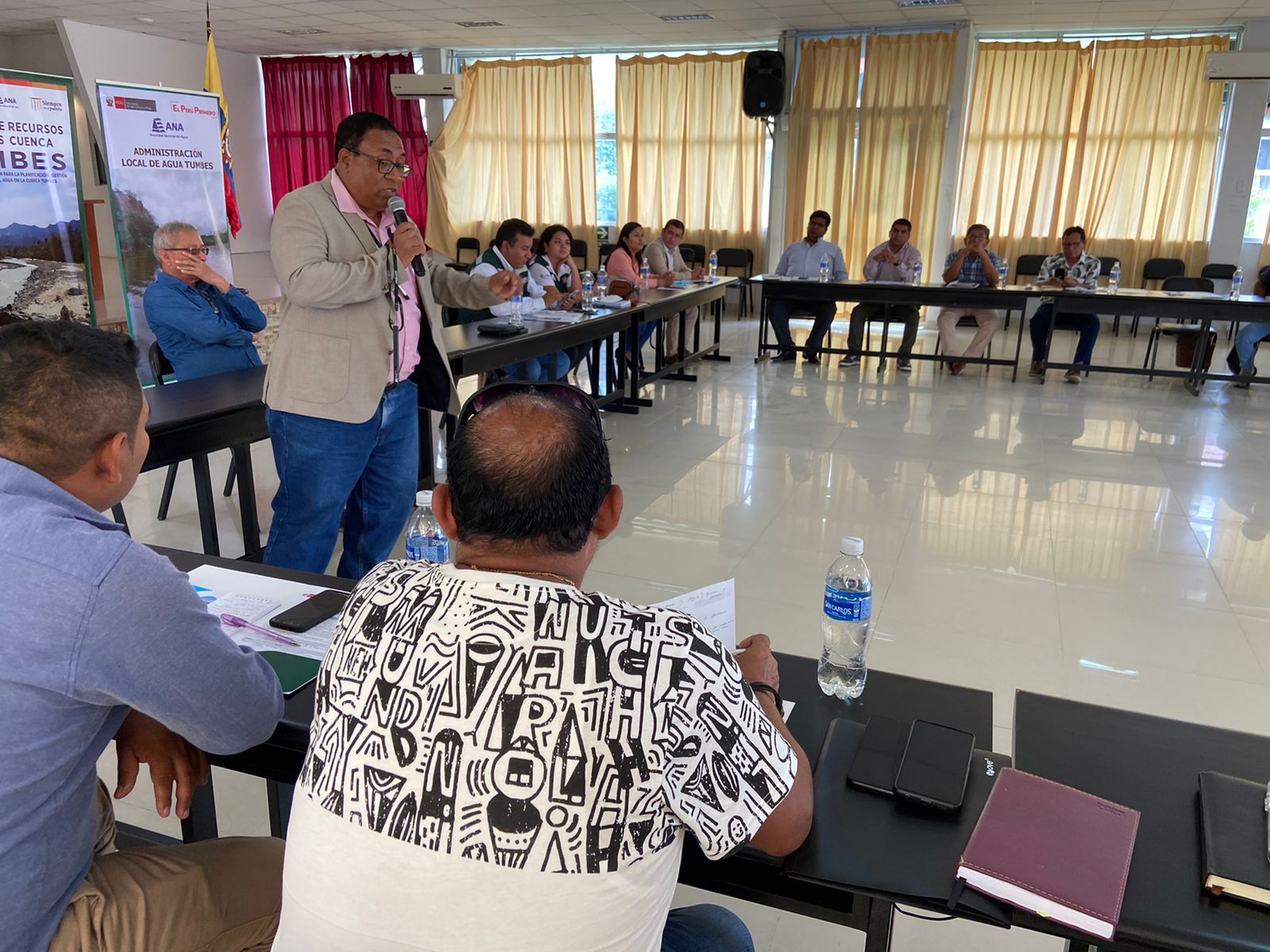 En Tumbes, la Autoridad Nacional del Agua se reúne con autoridades electas a Gobiernos Locales y Gobierno Regional