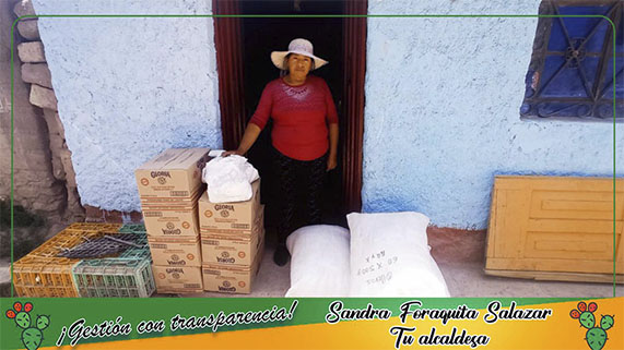 La gestión actual encabezada por la alcaldesa Sandra Foraquita Salazar, mediante la gerencia de Desarrollo Humano, Social y de la Mujer realizó la entrega de leche y avena a los  niños, adultos mayores  y embarazadas  beneficiarios del programa Vaso de Leche  en diversas zonas del distrito.