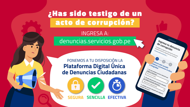 JPG de la plataforma de denuncias y correo electrónico