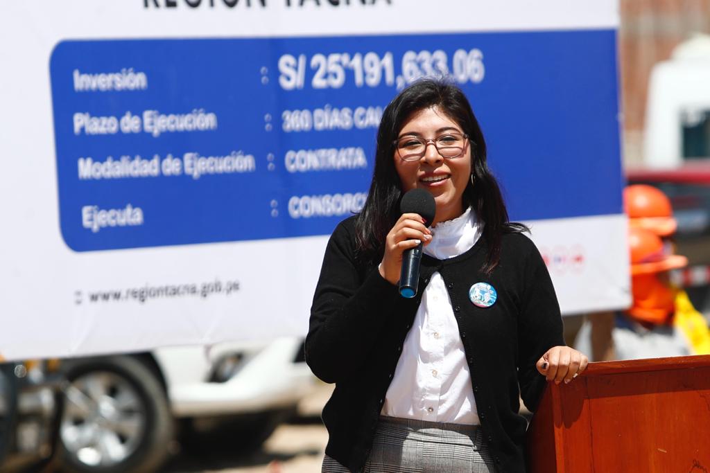 Ministra Betssy Chavez participó de la ceremonia de colocación de primera piedra en la nueva sede del Archivo Regional de Tacna