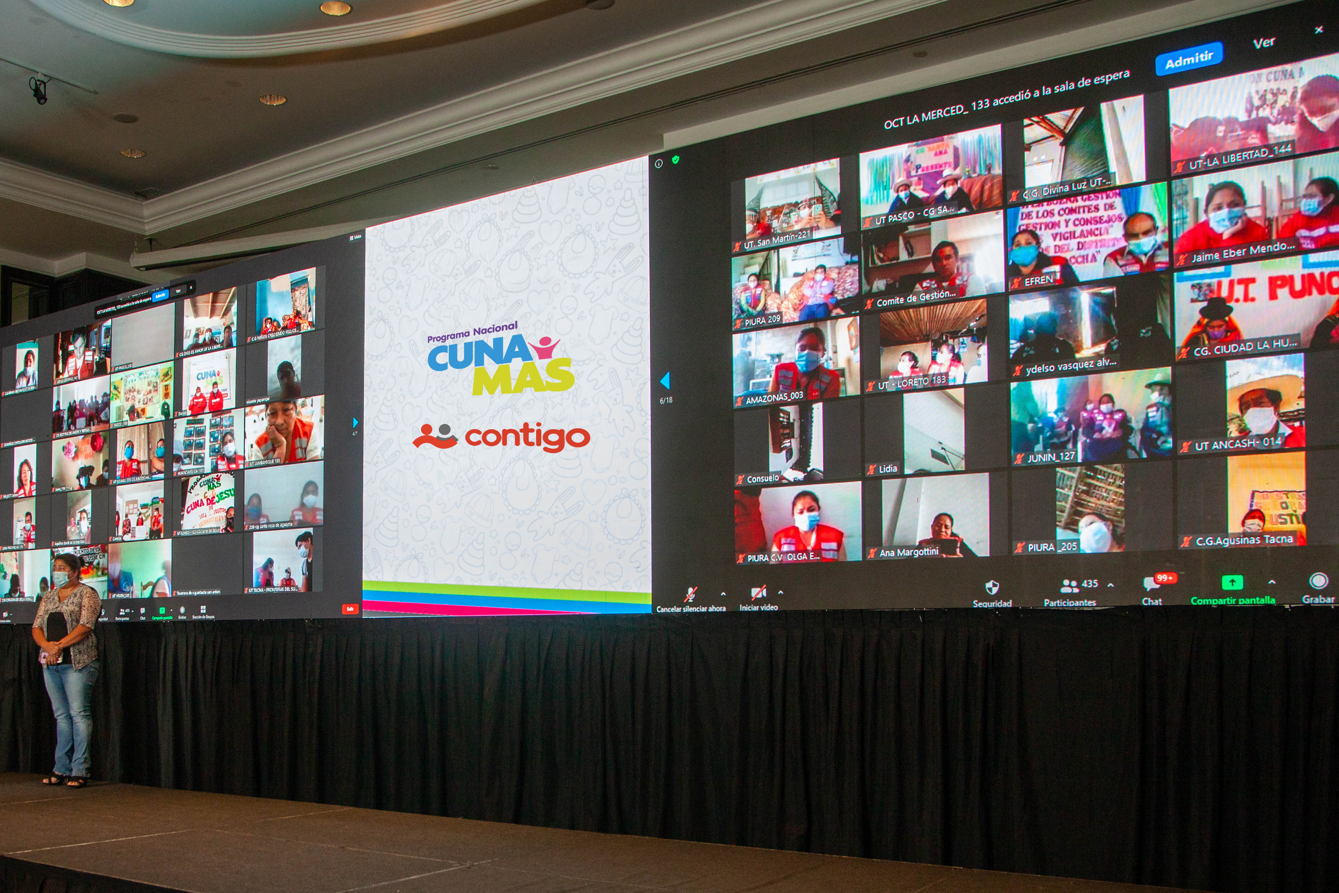 Capacitaciones Cuna Más y Contigo.