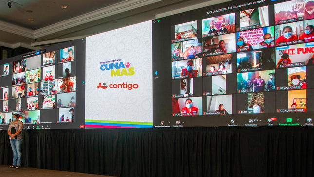 Capacitaciones Cuna Más y Contigo.