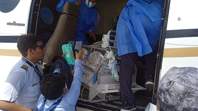 Traslado de recien nacida a Lima
