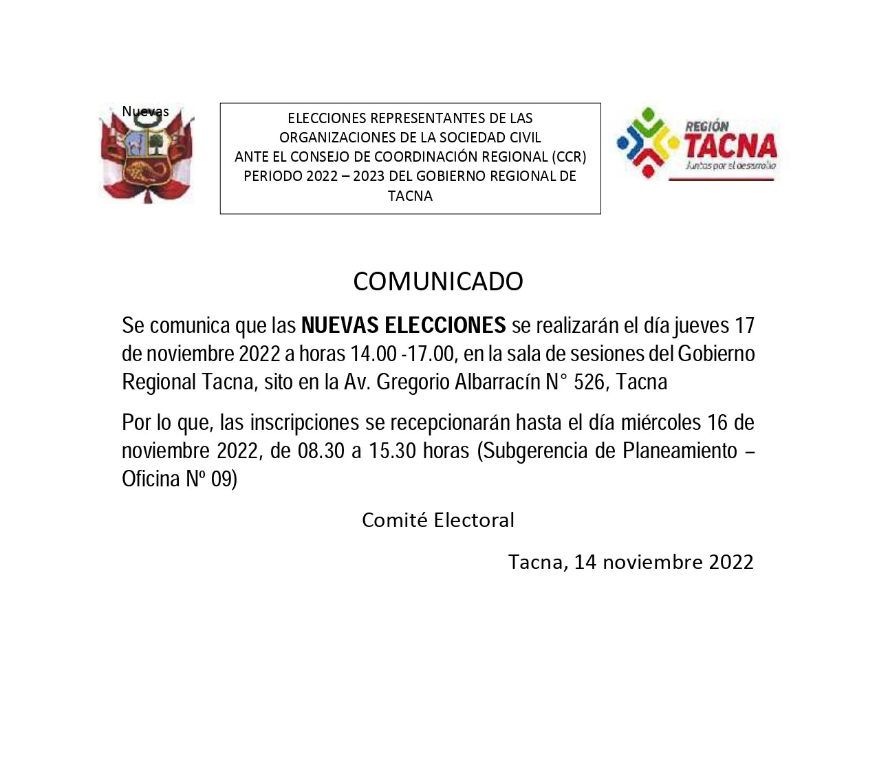 nuevas elecciones