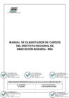 Vista preliminar de documento MANUAL DE CLASIFICADOR DE CARGOS INIA