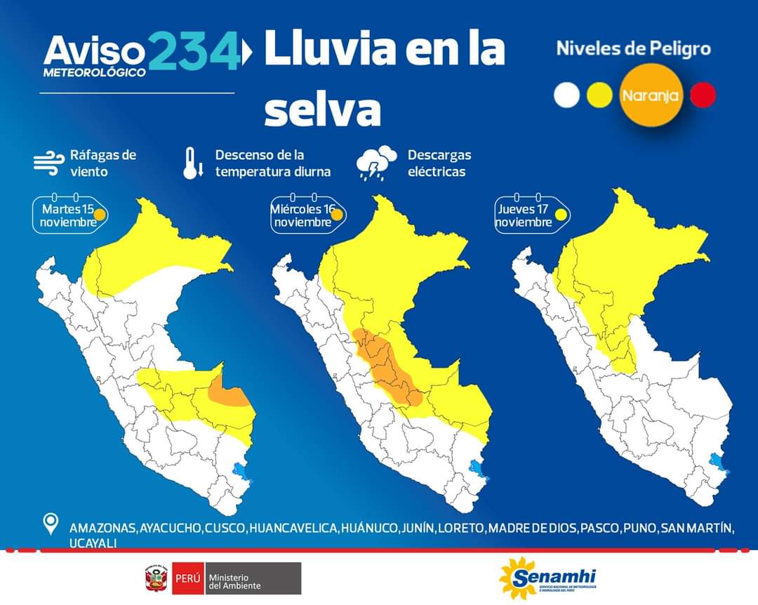 Aviso meteorológico del SENAHMI