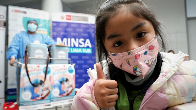 COVID-19: más de 106 731 dosis aplicadas en niños y niñas de 6 meses a 4 años y 11 meses