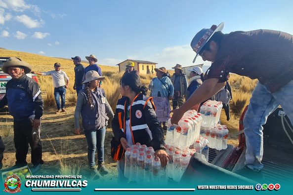 LA MUNICIPALIDAD PROVINCIAL DE CHUMBIVILCAS A TRAVÉS DE LA OFICINA DE GESTIÓN DEL RIESGO Y DESASTRES ACUDIÒ AL LUGAR DEL INCENDIO FORESTAL EN LA COMUNIDAD DE PFULLPURI PUENTE CCOYO.