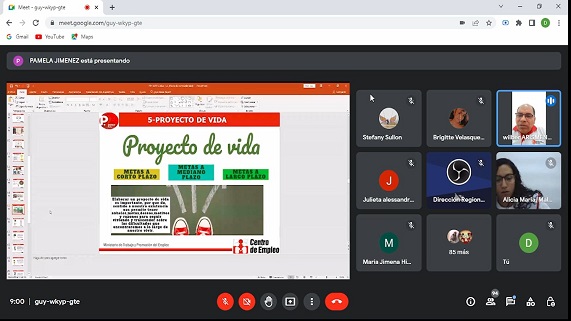 Charla virtual de orientación vocacional e información ocupacional para la I.E. La Inmaculada de Talara