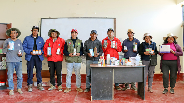 Implementan botiquín veterinario para garantizar sanidad del ganado vacuno de Parinacochas