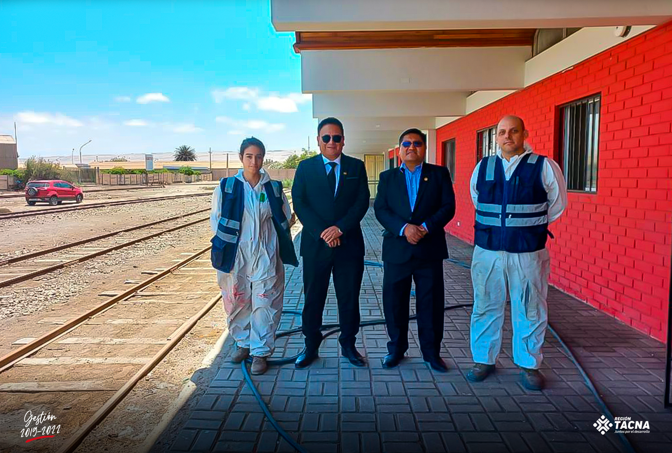 Inspeccionan estación ferroviaria.