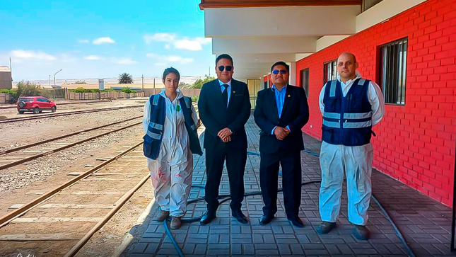 Inspeccionan estación ferroviaria.