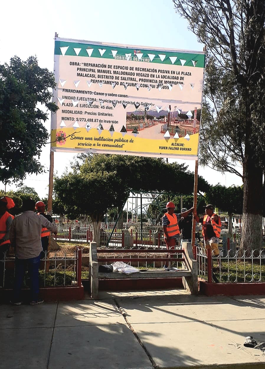 Inician obra de reparación de espacio recreativo en la Plaza Principal de Malacasí
