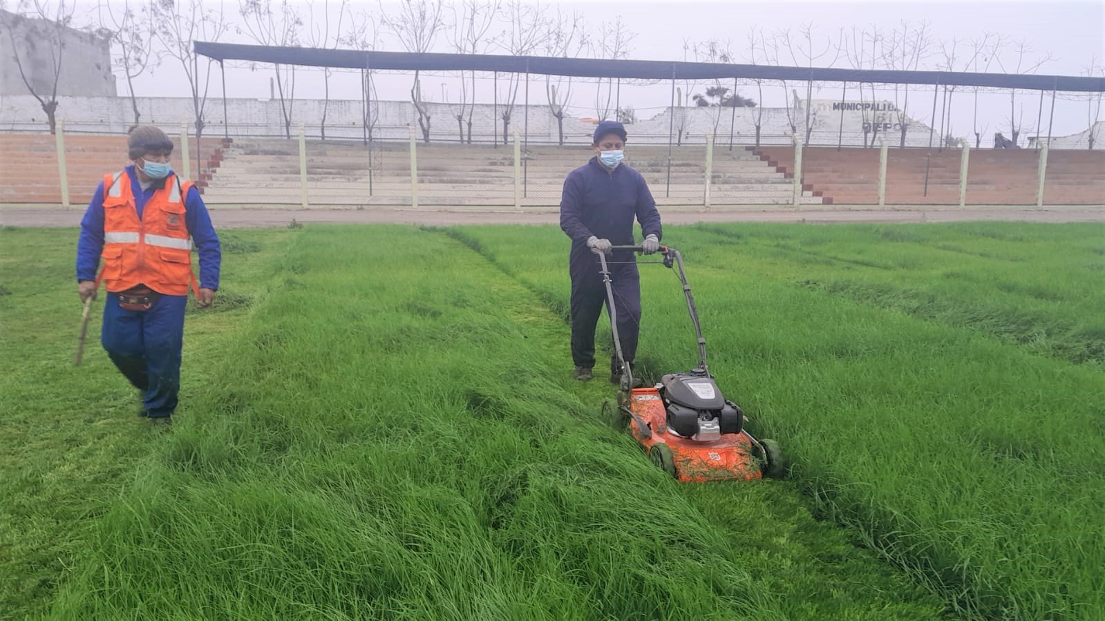 Estadio Municipal de Barranca recibe mejoramiento