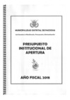 Vista preliminar de documento Presupuesto Institucional de Apertura PIA 2018