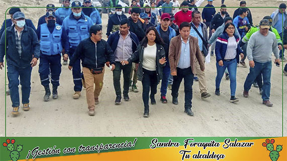 La alcaldesa se compromete a seguir trabajando por su pueblo de Pampapacta y a luchar para impedir que sigan ocurriendo abusos y maltratos.