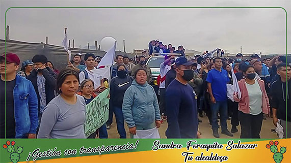 La alcaldesa se compromete a seguir trabajando por su pueblo de Pampapacta y a luchar para impedir que sigan ocurriendo abusos y maltratos.