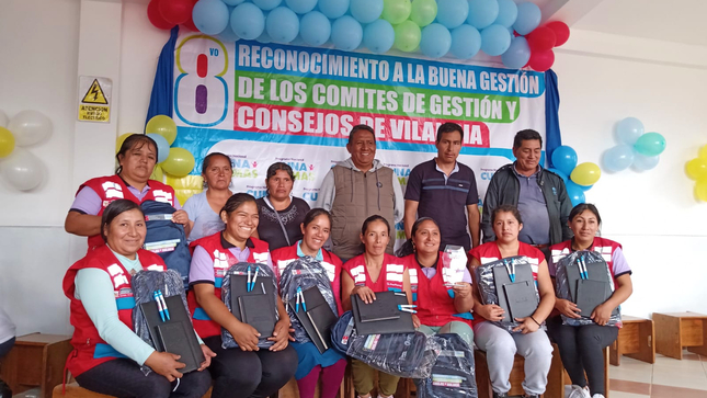 Reconocimiento a comités de gestión y consejos de vigilancia - Huánuco