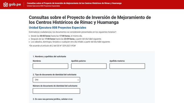 Imagen del formulario facilita.