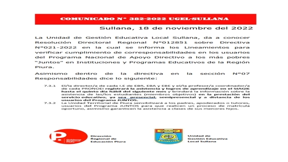 Comunicado 382