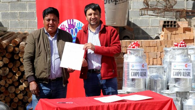 Más de 300 familias productoras de lácteos de la provincia, son beneficiadas con mejoramiento de la calidad de sus servicios