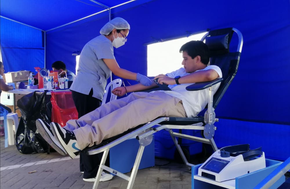 Campaña de donación voluntaria de sangre