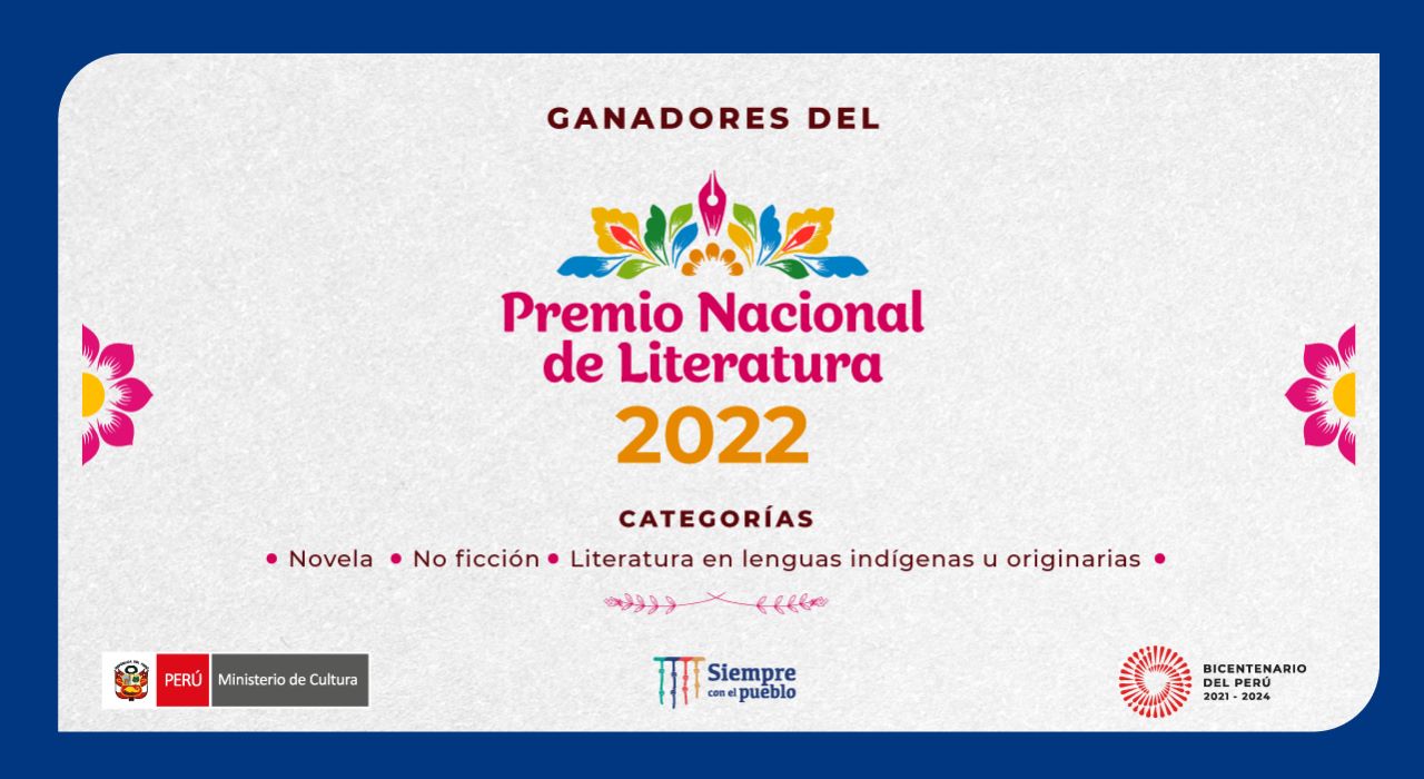 Ministerio de Cultura anuncia a los ganadores del Premio Nacional de Literatura 2022