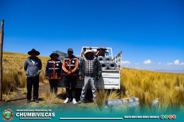 LA COMUNA PROVINCIAL DE CHUMBIVILCAS, ENTREGÓ MALLAS GANADERAS PARA LA REUBICACIÓN DE LAS VICUÑAS PERTENECIENTES A LA RESERVA DE PFULLPURI, PUENTE CCOYO, Y USCAMARCA