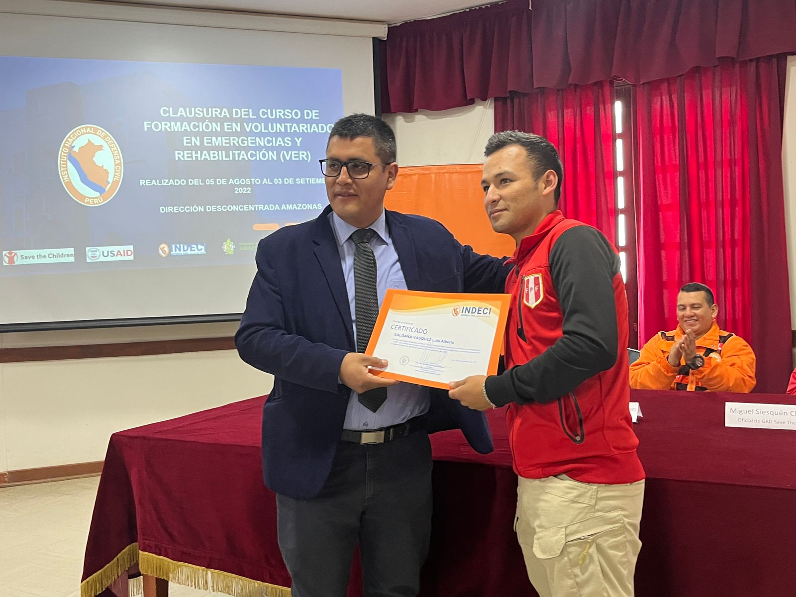Clausura del curso “Formación de voluntariado en emergencia y rehabilitación”