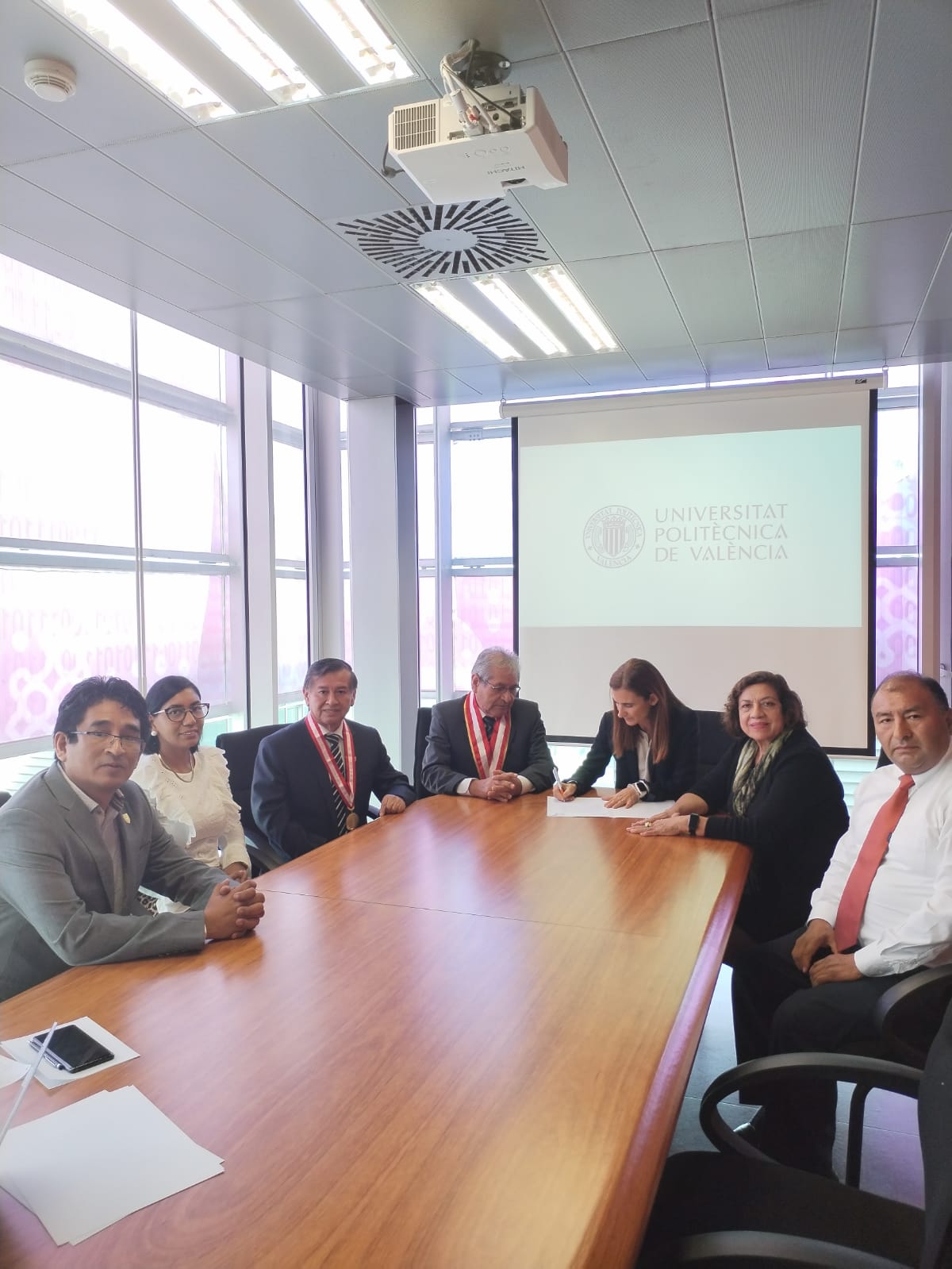 Autoridades de la UNF visitan la Universidad Politécnica de Valencia - España