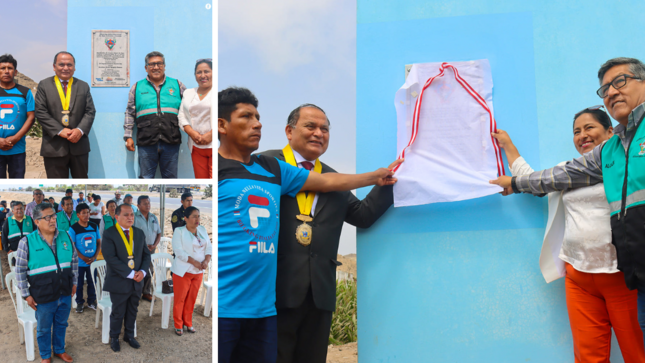 se realizó la inauguración y entrega de la obra "Mejoramiento del sistema integral de agua potable y alcantarillado en el centro poblado Inmaculada Concepción".