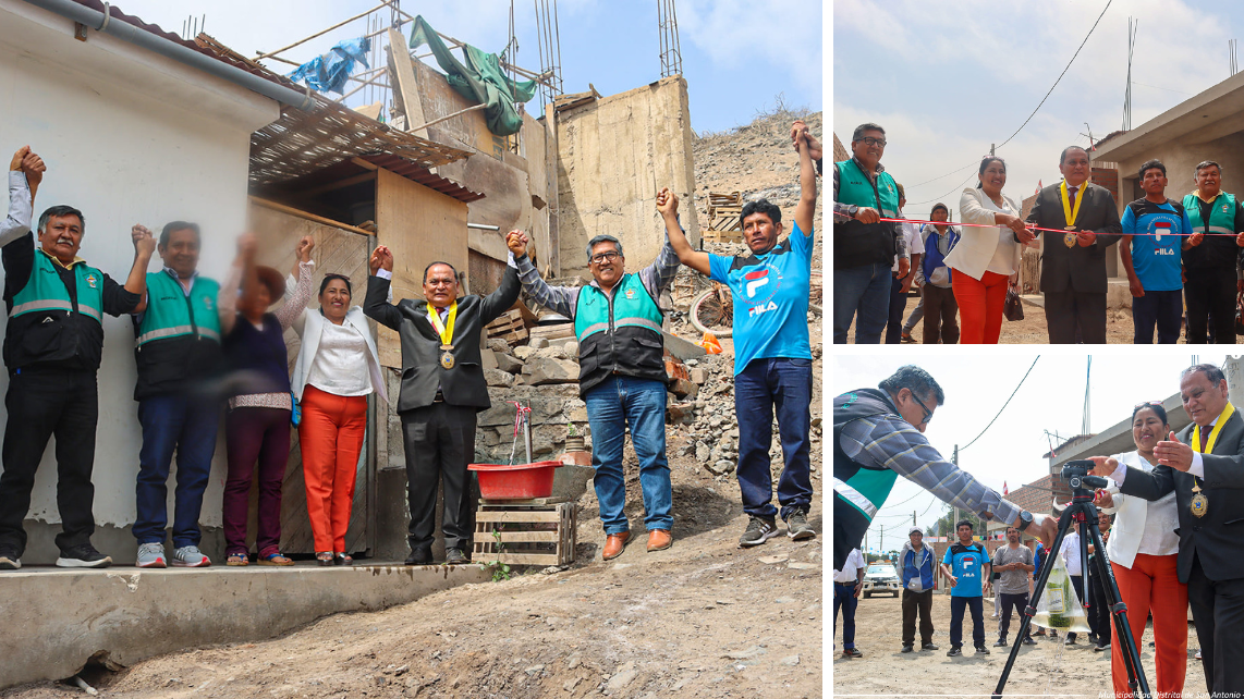 se realizó la inauguración y entrega de la obra "Mejoramiento del sistema integral de agua potable y alcantarillado en el centro poblado Inmaculada Concepción".