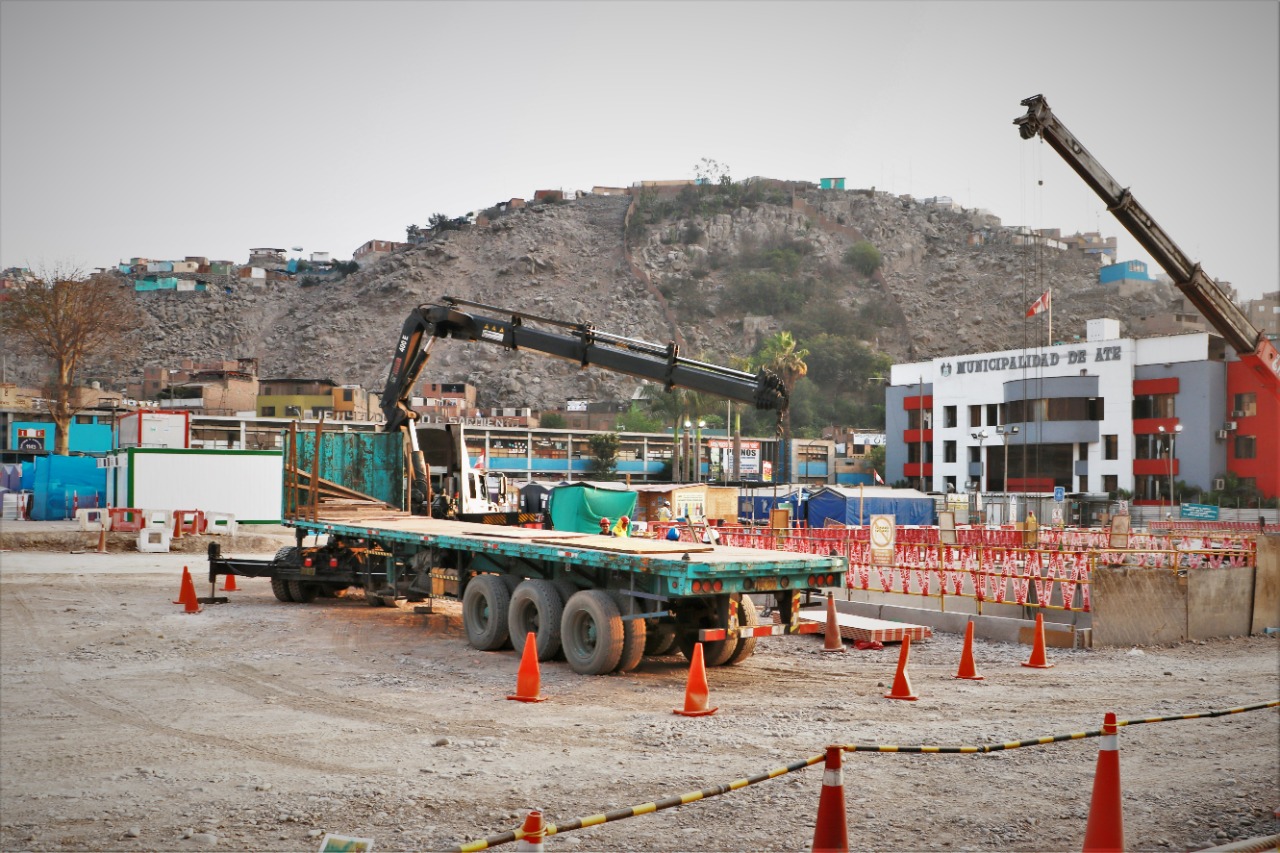 Culminaron las obras civiles en la última estación de la Línea 2 del Metro ubicada en Ate